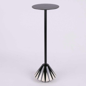 Side Table with Decorative Base