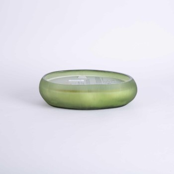 Patchouli Amber scented glass candle