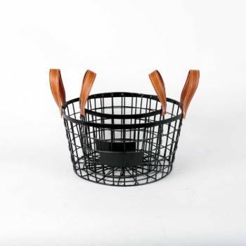 Round Basket - Black - M