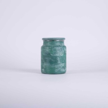 شمعة زجاجية معطرة كتان نقي