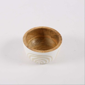 Wooden Bowl Bohemian style