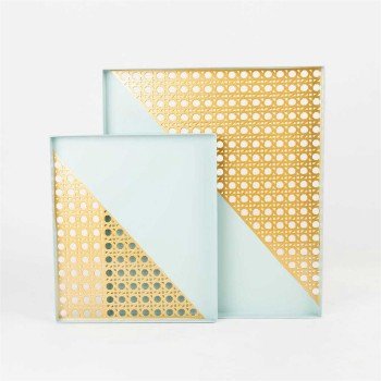 Square Tray from rattan