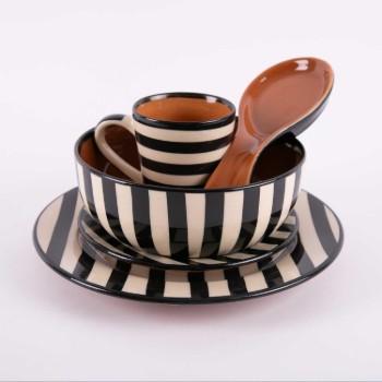 Serving Bowl With Decal From Amaya