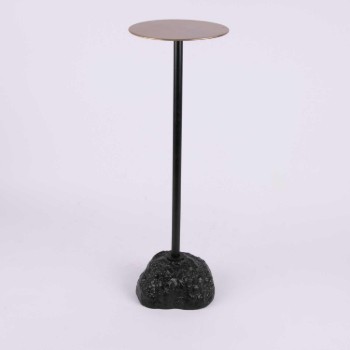 Side Table with Stone Base