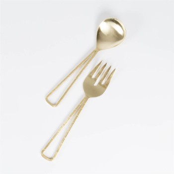 Salad server gold set of 2