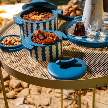 Small Serving Wooden Bowl with Lid from Belina