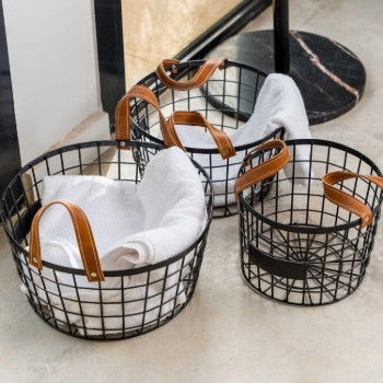 Round Basket - Black - M