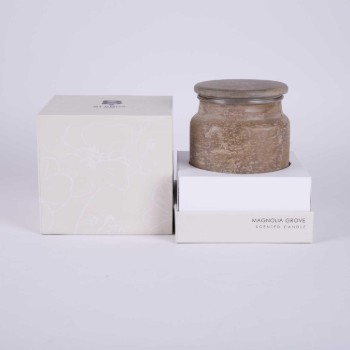 شمعة زجاجية معطرة  ماجنوليا جروف