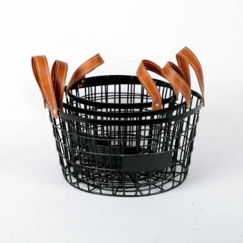 Round Basket - Black - M