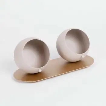 Bowl S/2 on Tray From Pure