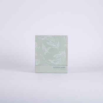 شمعة زجاجية معطرة كتان نقي