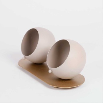 Bowl S/2 on Tray From Pure