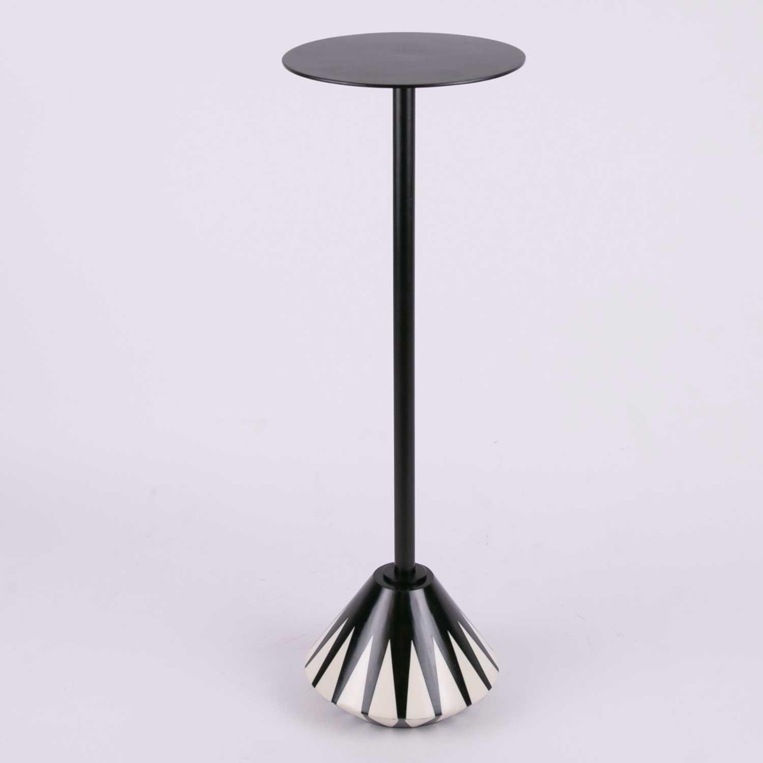 Side Table with Decorative Base