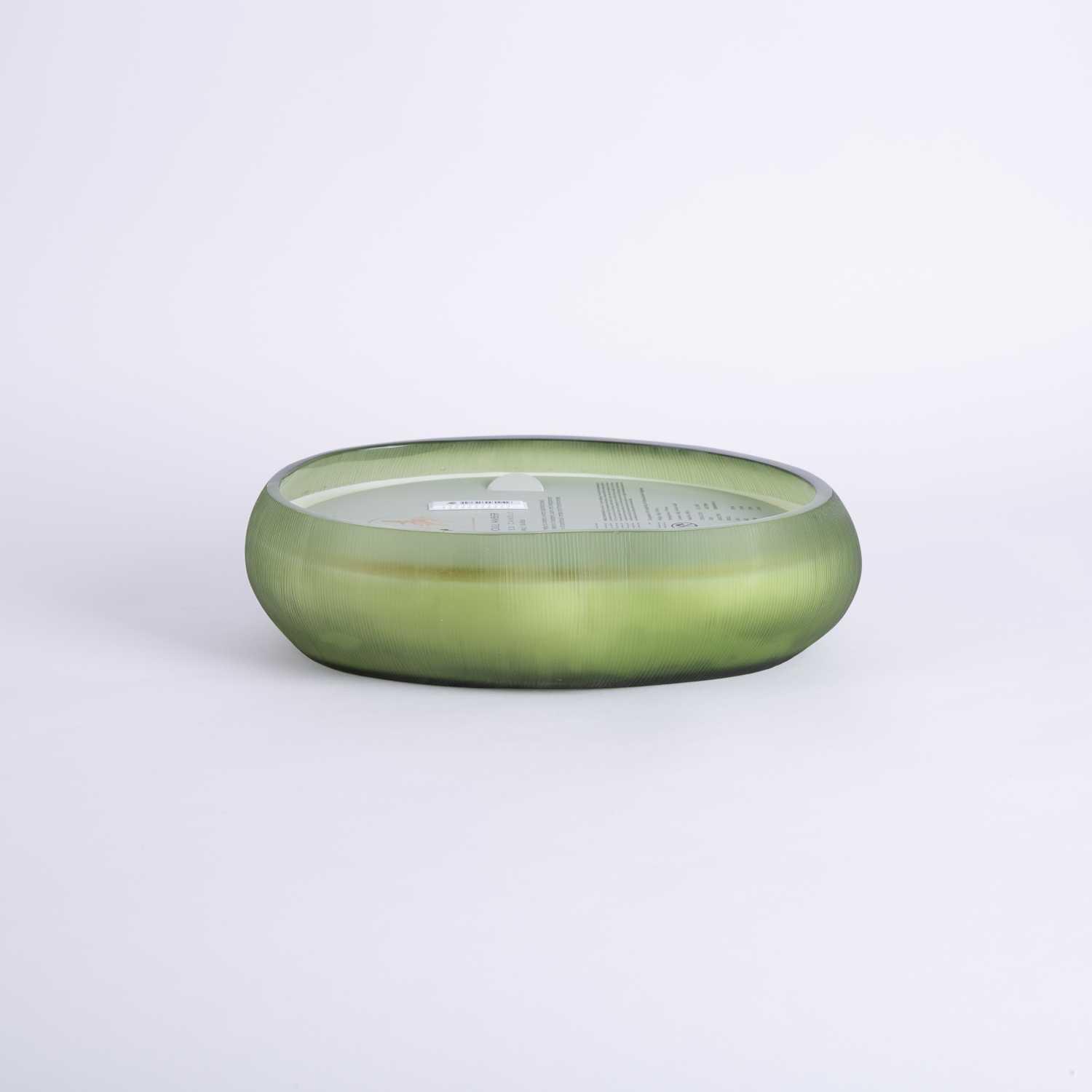Patchouli Amber scented glass candle