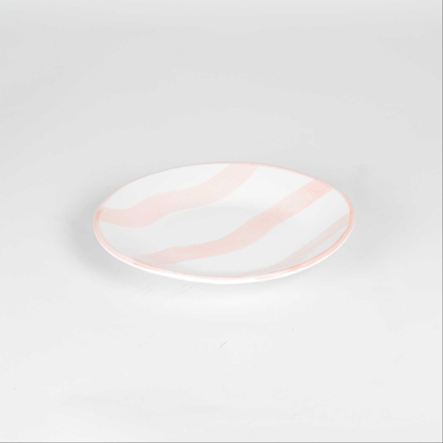 

paloma round platter stripes, Striped