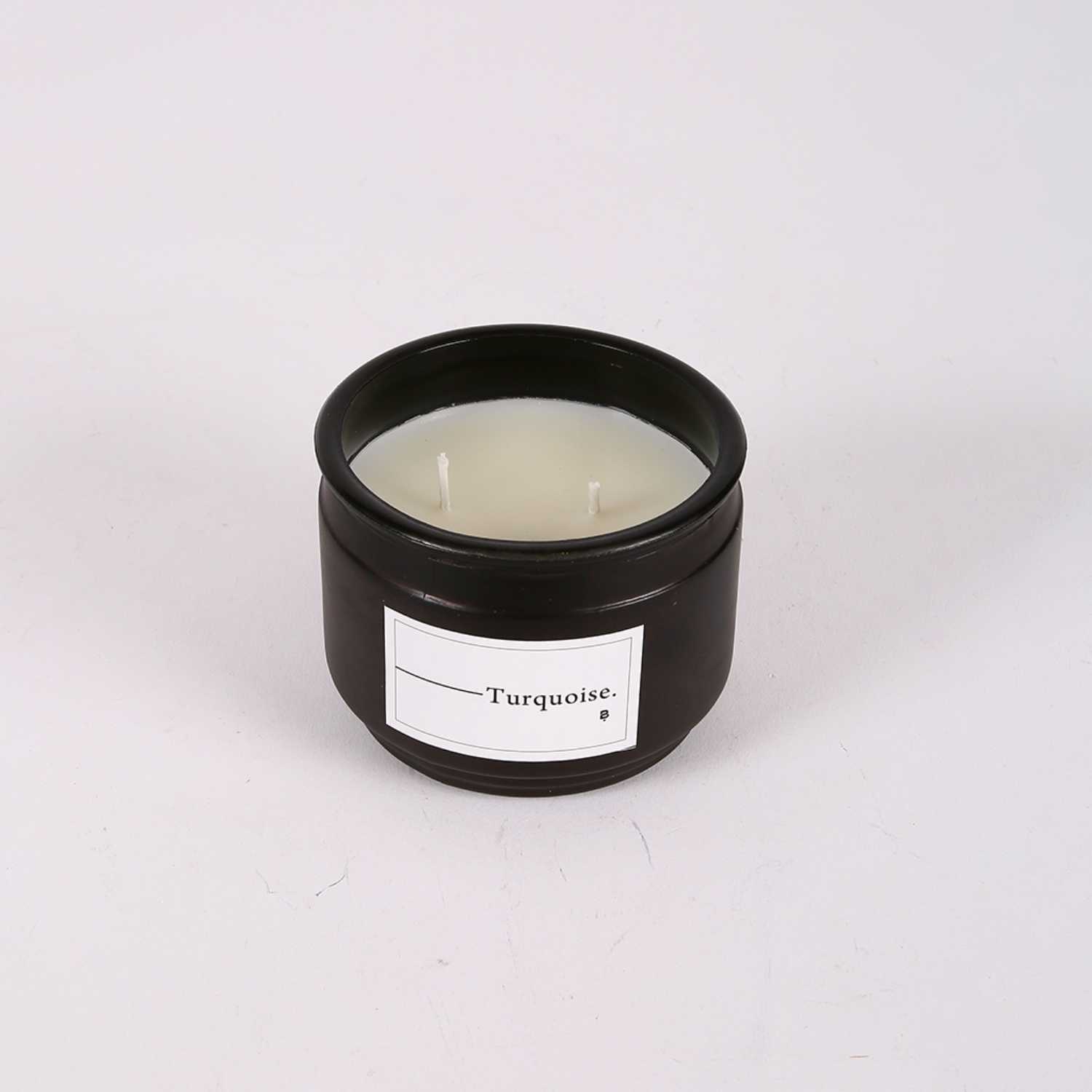 شمعة زجاج معطرة تركواز