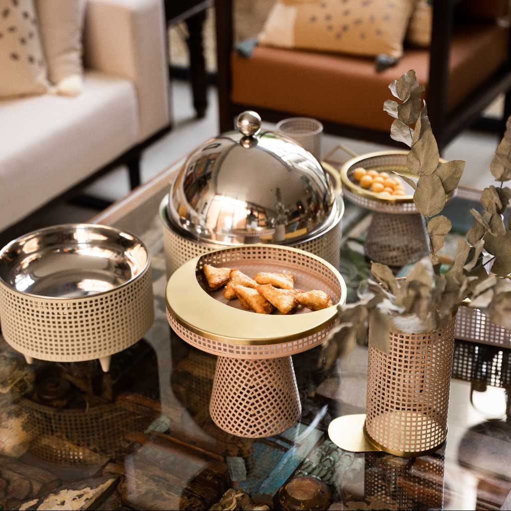 Crescent Tray on Stand from Mirage