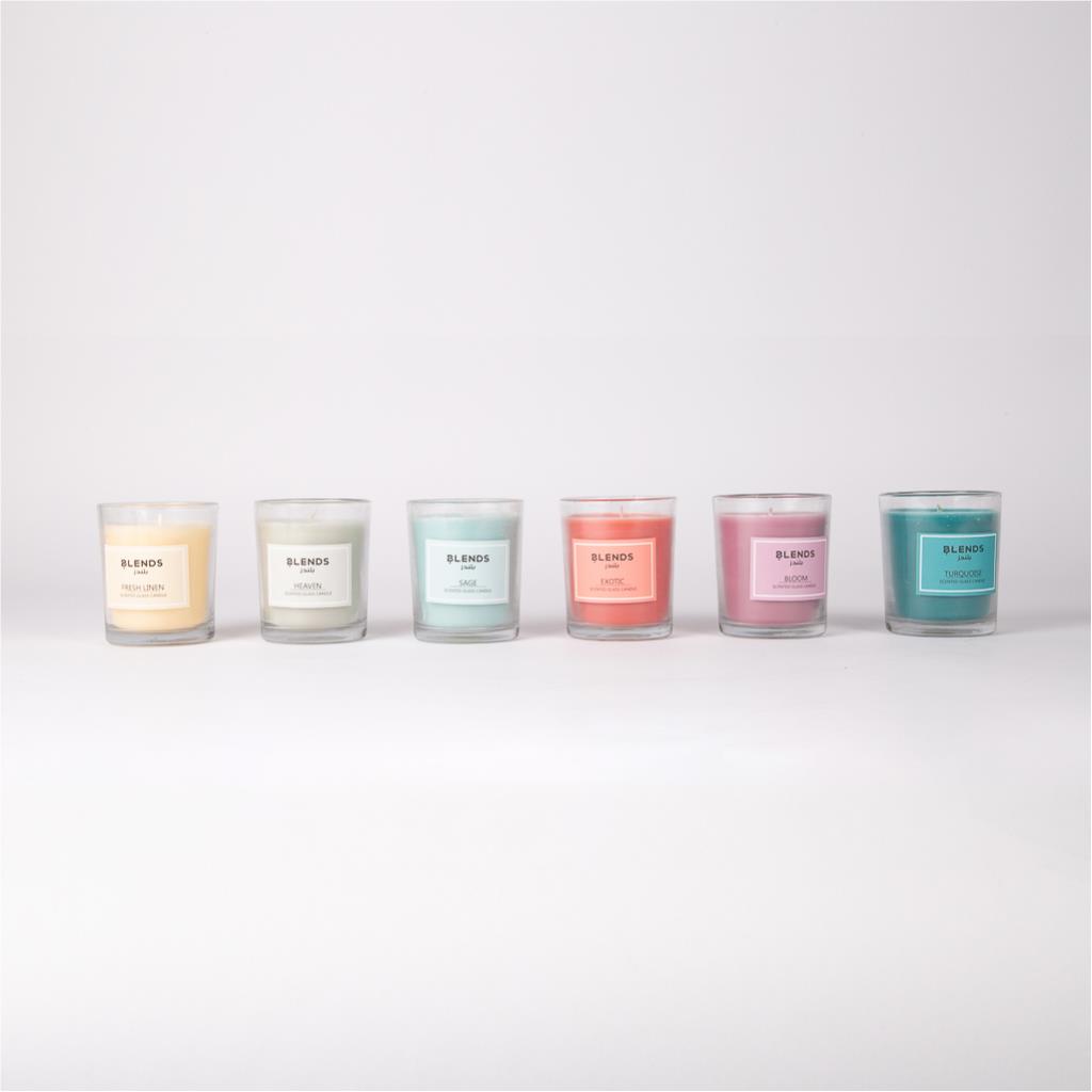 شمعة معطرة - تركواز