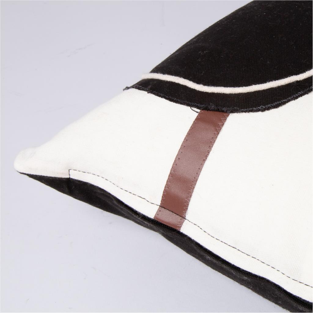Cushion + Cover with leather pattern