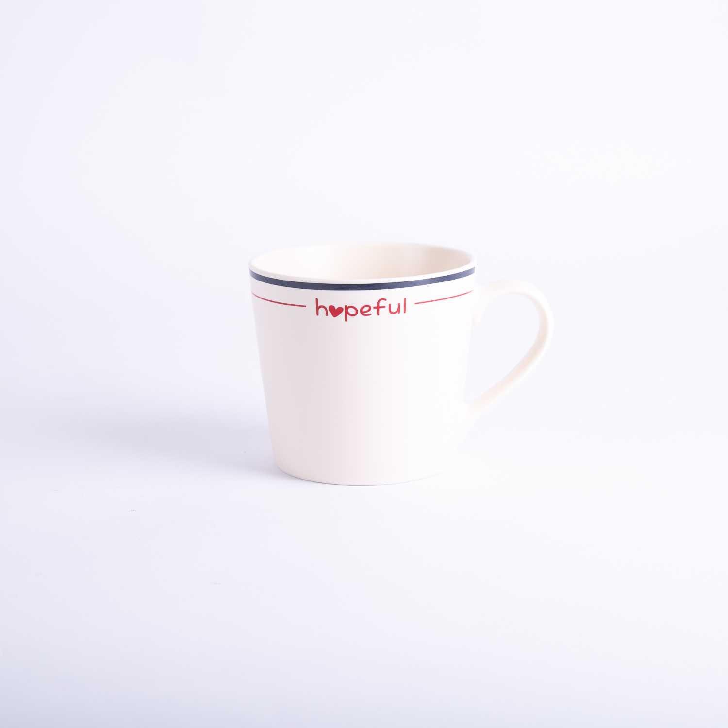 كوب قهوة بعبارة Hopeful من ماريلا