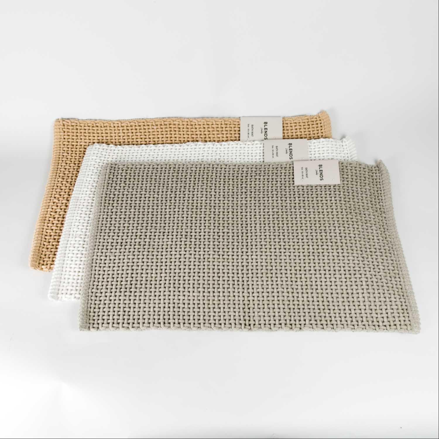 Woven Bathmats Beige