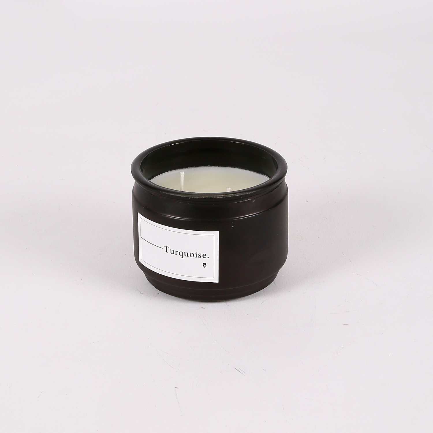 شمعة زجاج معطرة تركواز