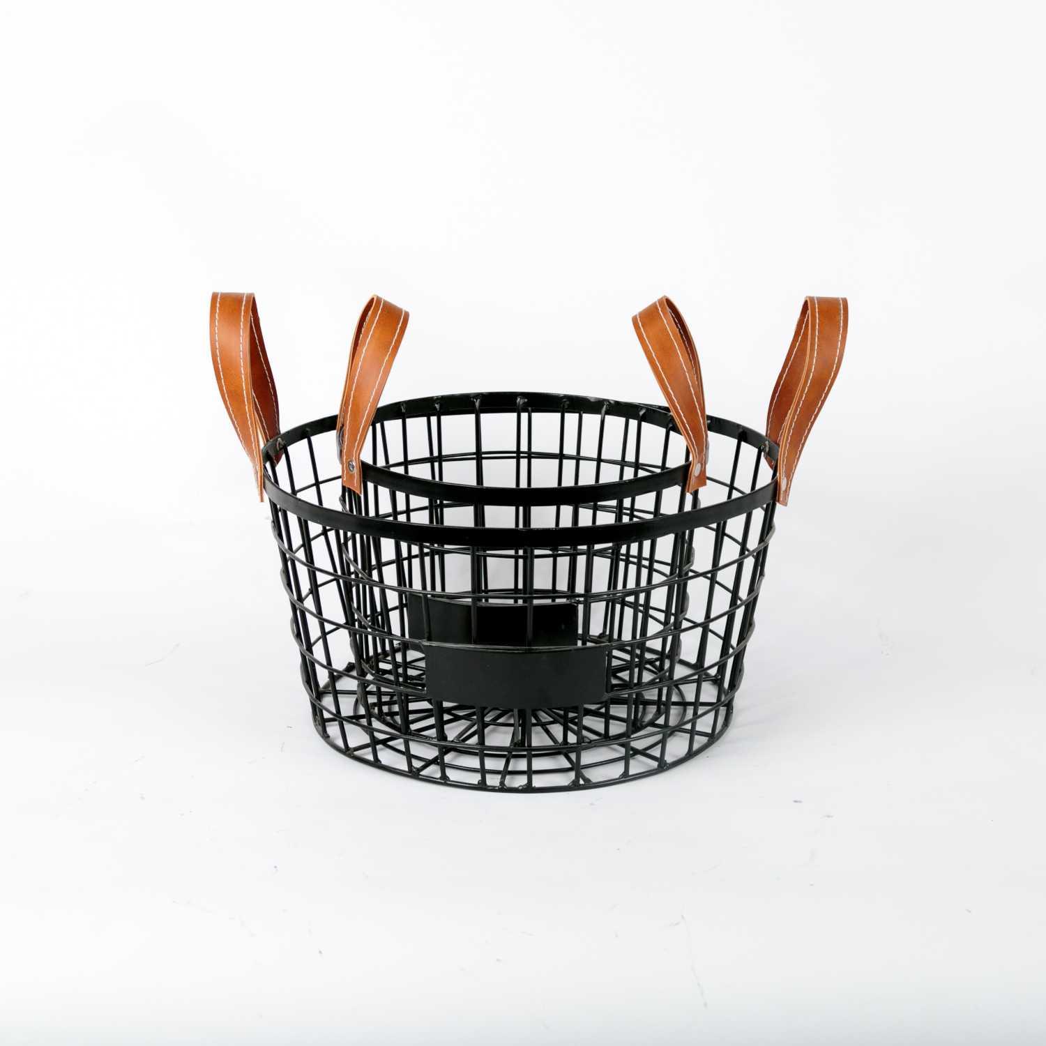 Round Basket - Black - M