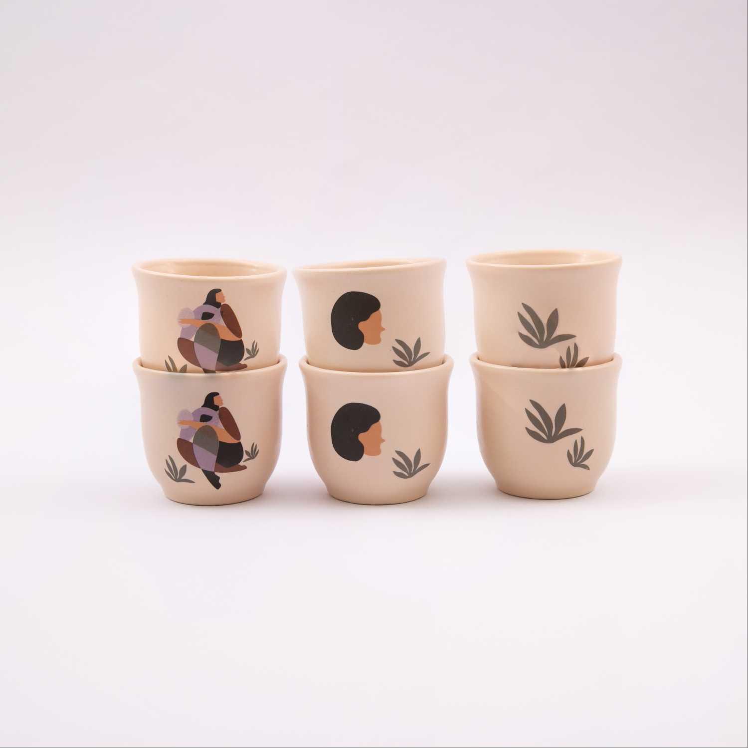 Cup Set Of 6 From Viola