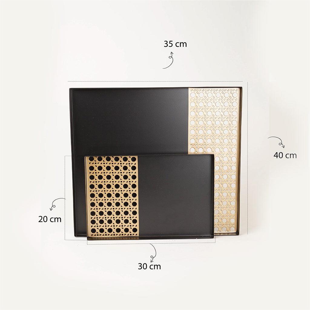 Rectangular Tray from rattan