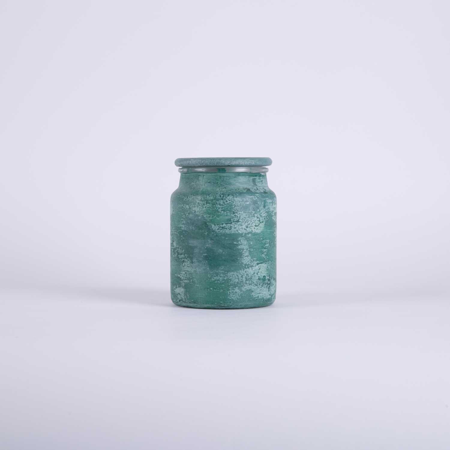 شمعة زجاجية معطرة كتان نقي