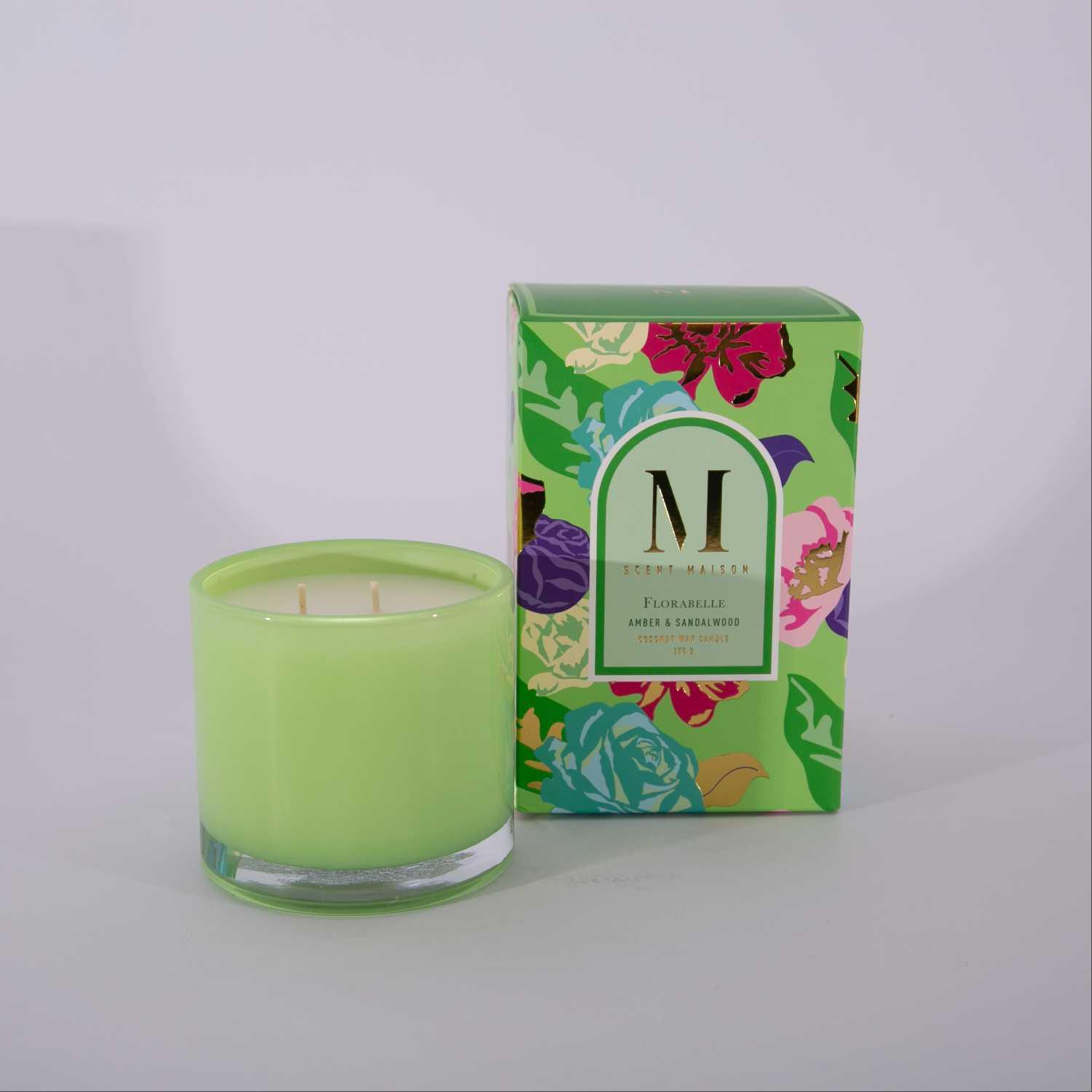 شمعة زجاجية معطرة الاسكا