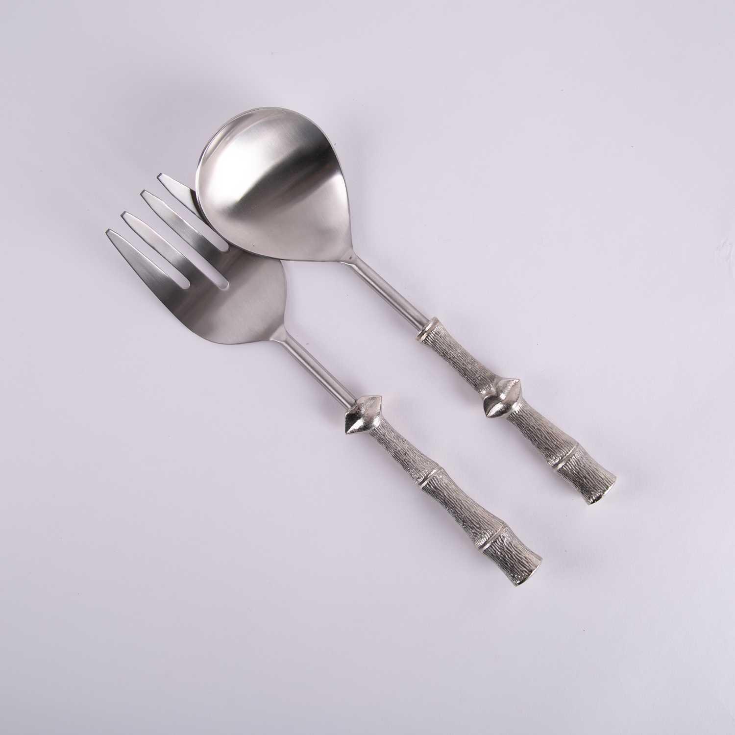 

salad server set from norseen, Silver white