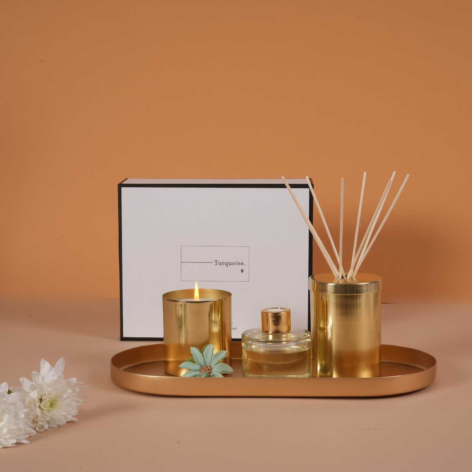 مجموعة هدية أعواد توزيع عطرتركواز