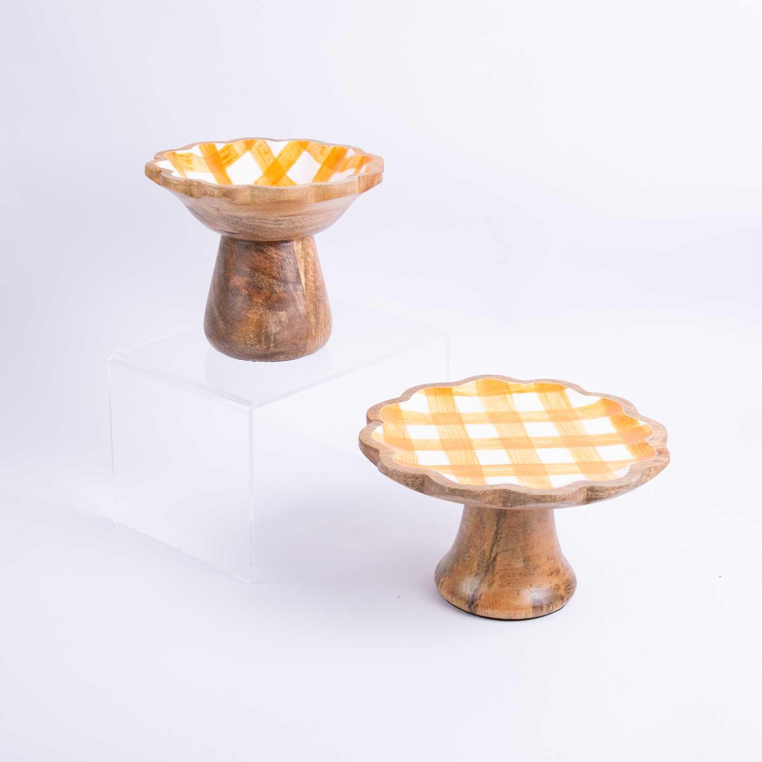 Wooden Cake Stand from Solana