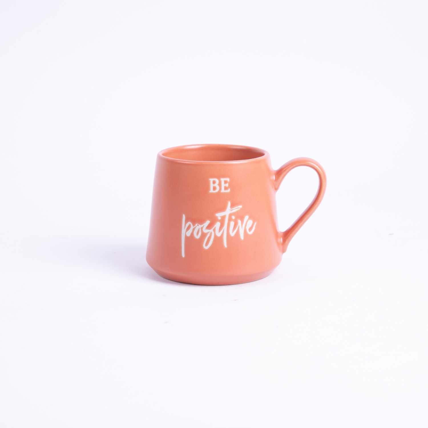 كوب قهوة بعبارة Be Positive من سيلورا