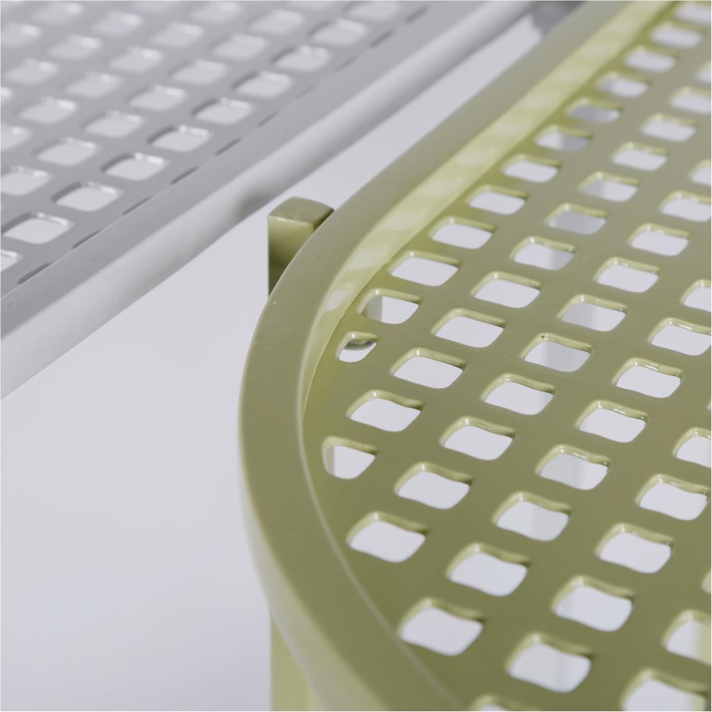 Metal table from the rattan