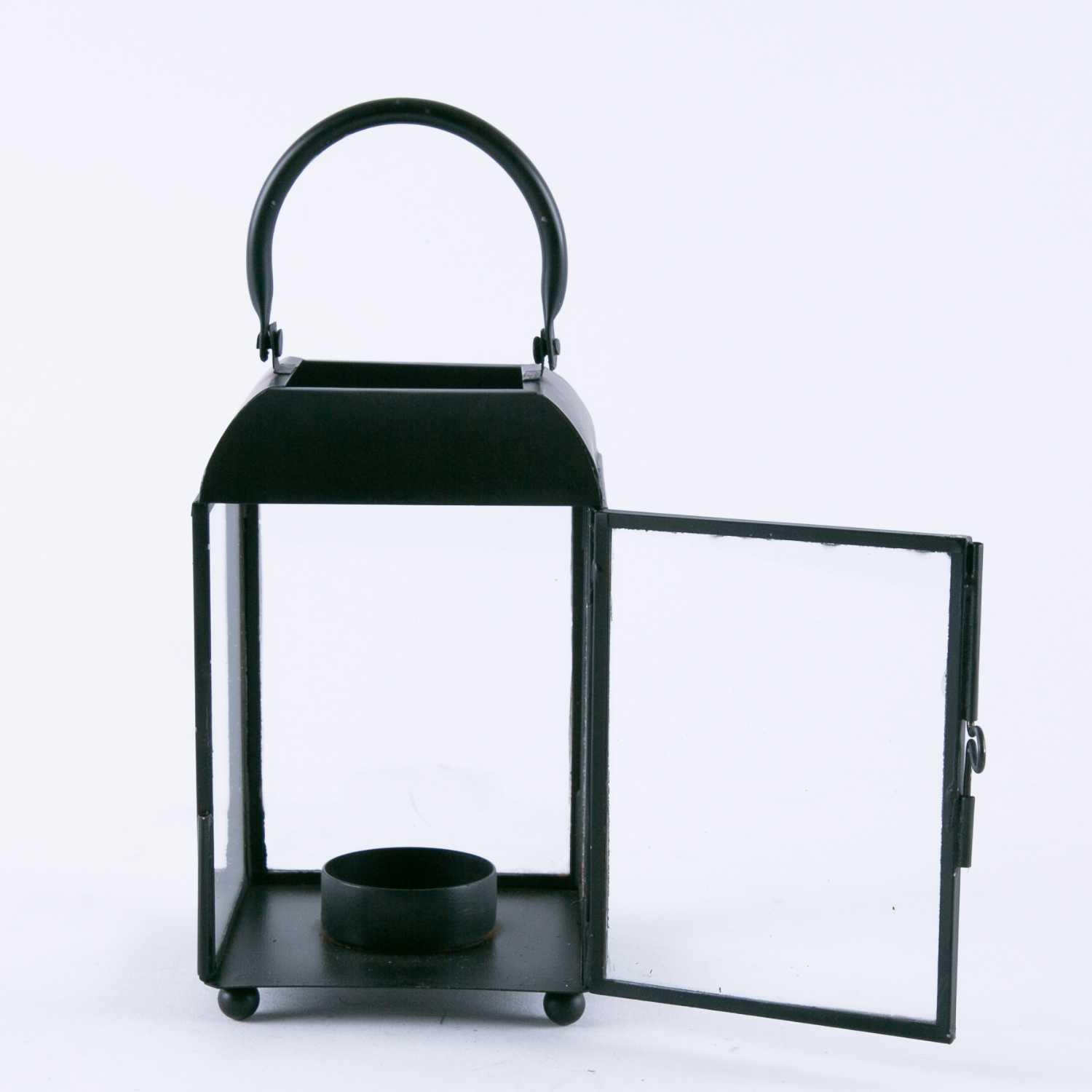 Svart Lantern Candleholder