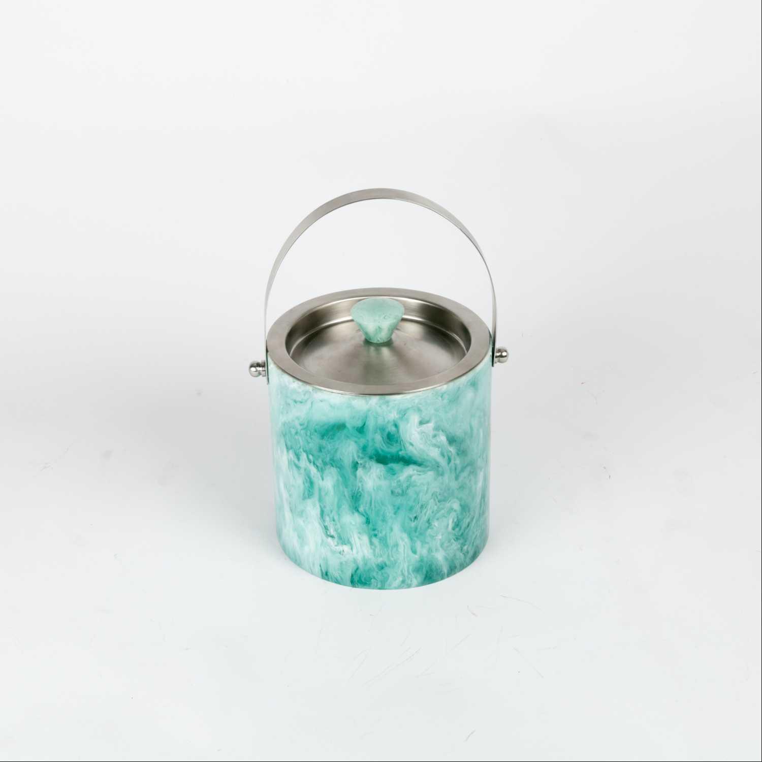 

paloma ice bucket, Turquoise white