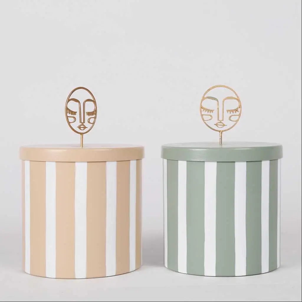 Box With Lid face From Jade