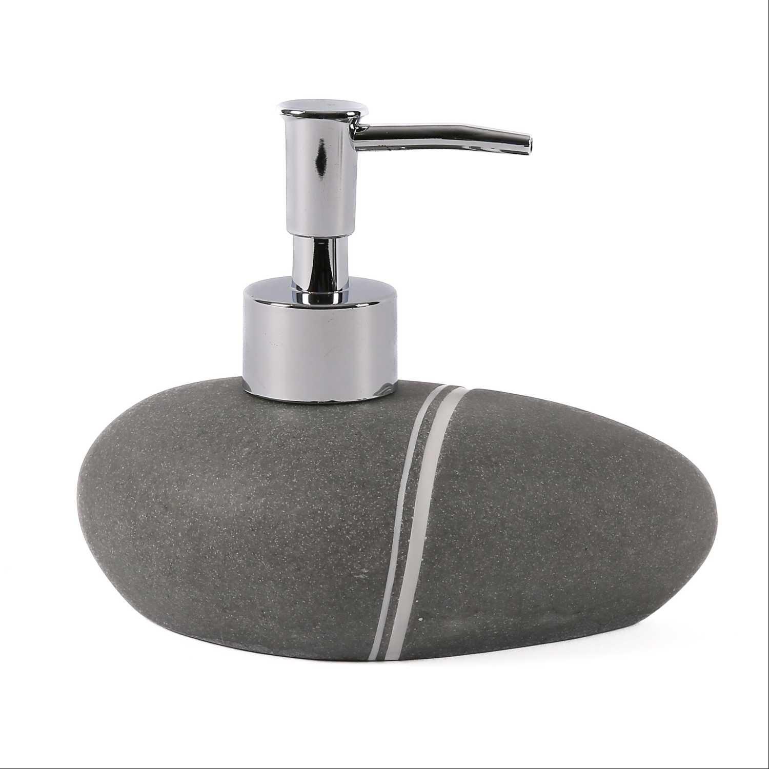 Grey stone bath set