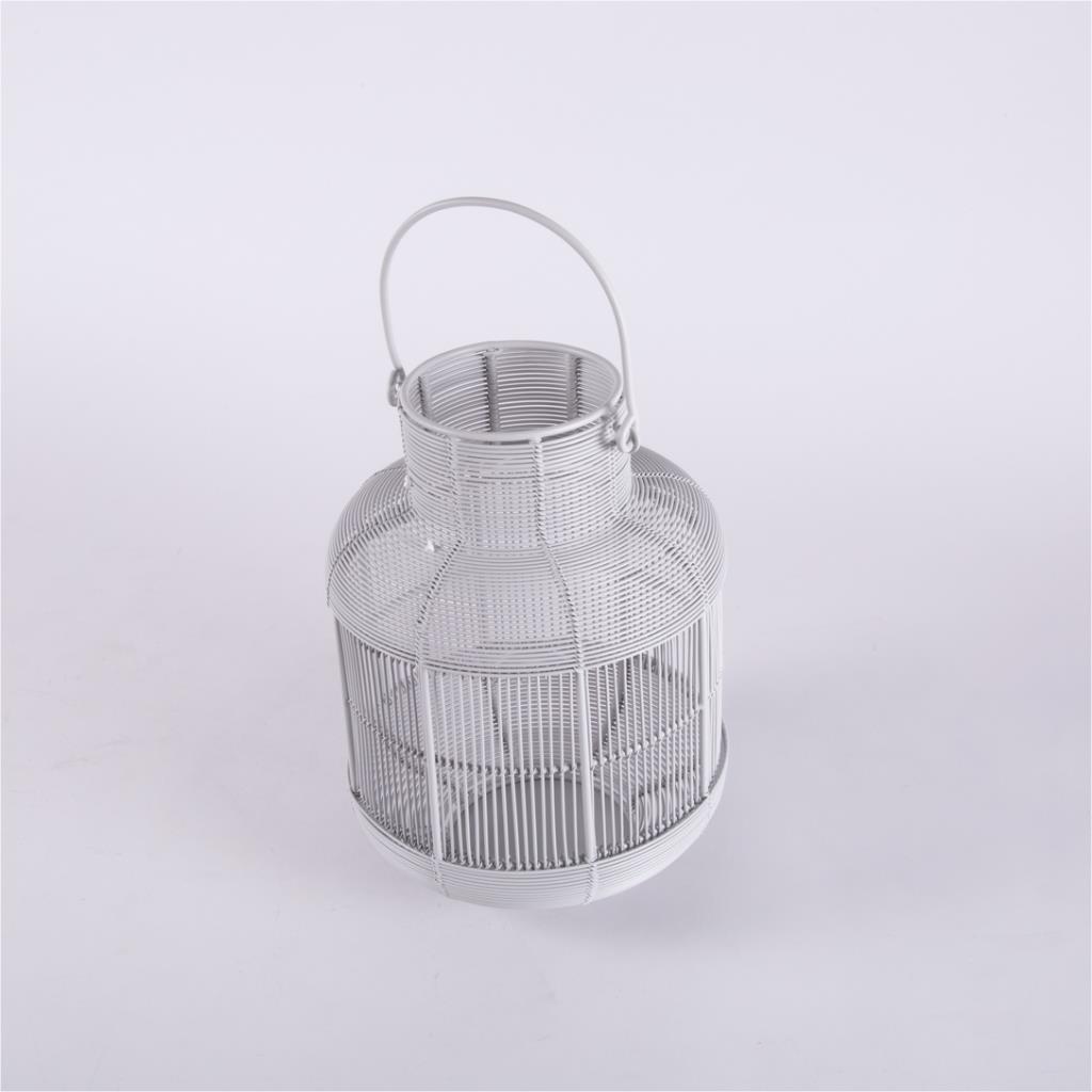 

mesh metal lantern, Gray