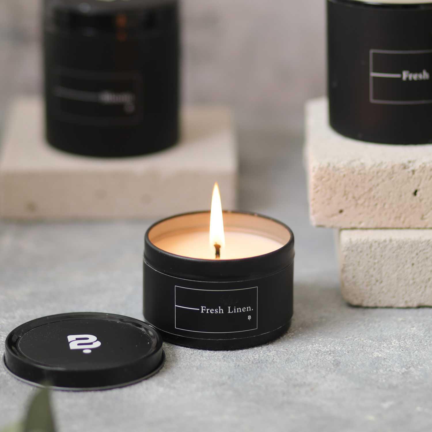 Scented Glass Tin Candle