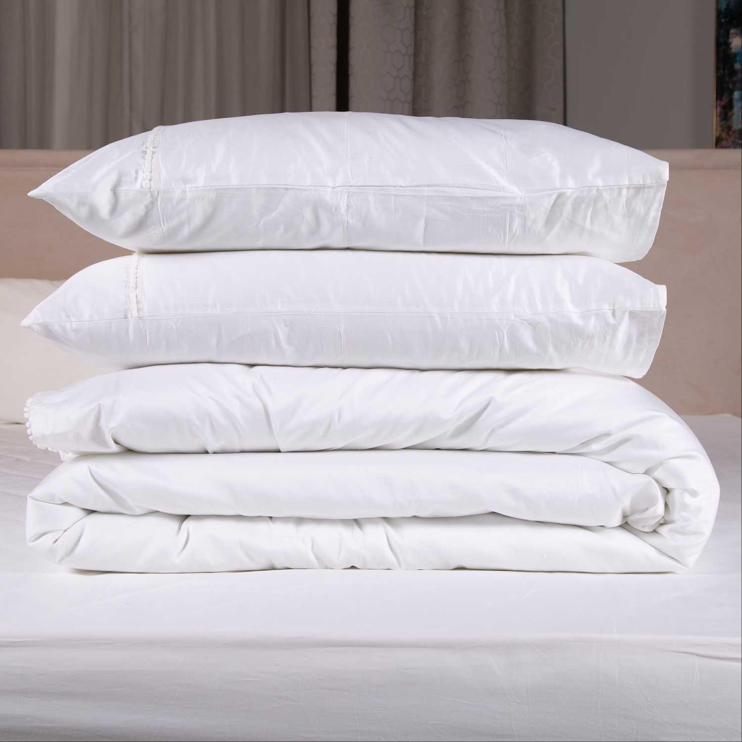 

milana duvet cover set white