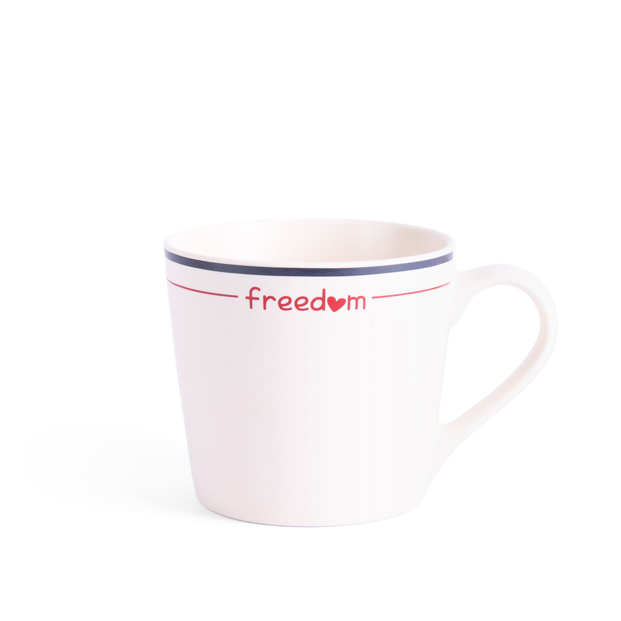 كوب قهوة بعبارة Freedom من ماريلا