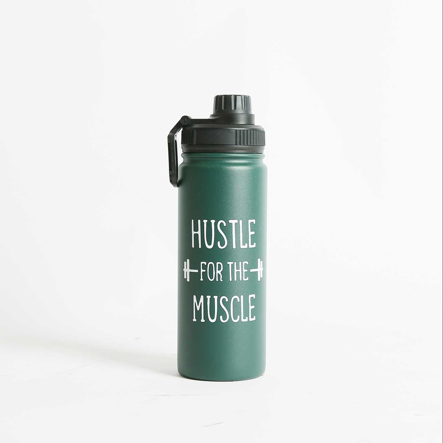 Steel Water Bottle Hustle for the Muscle