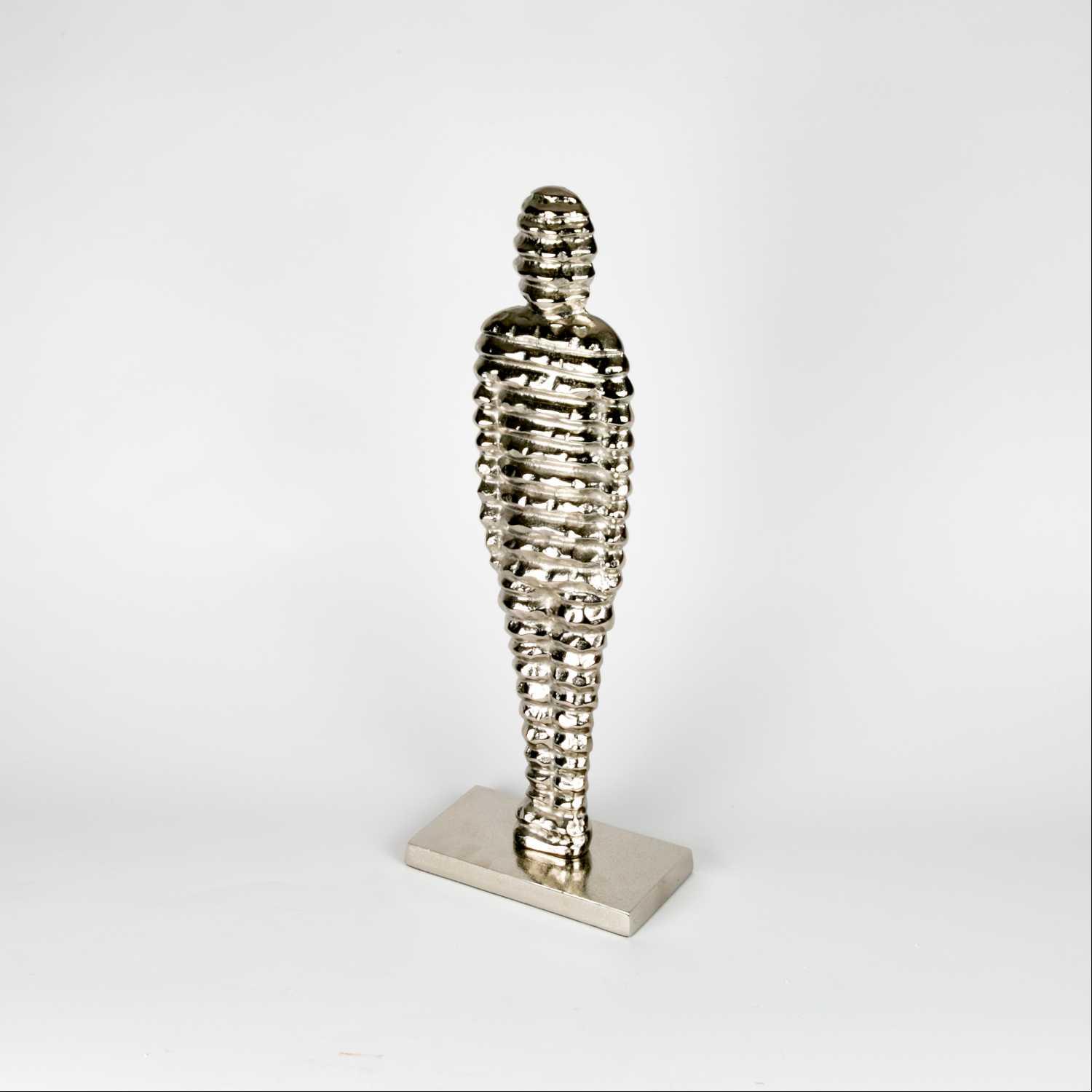 Serene Modern Sculpture Silver