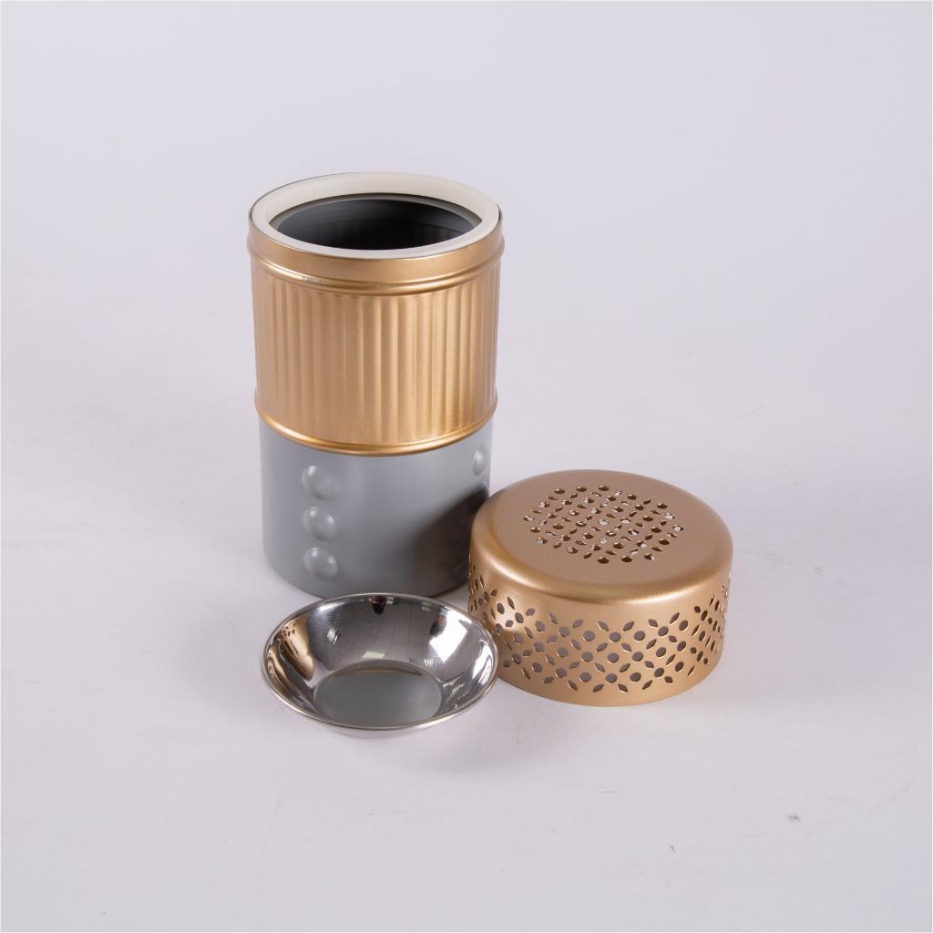 Metal mabkhara with cover