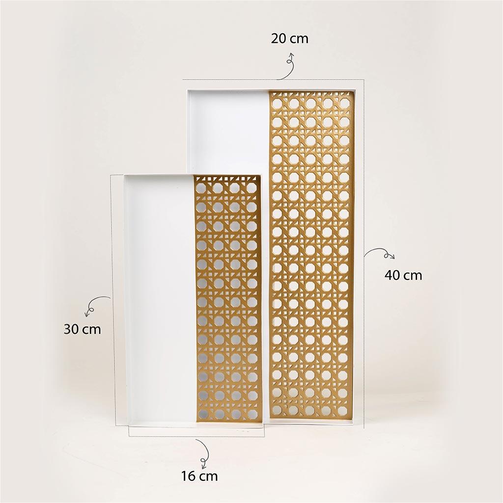 Rectangular Tray from rattan