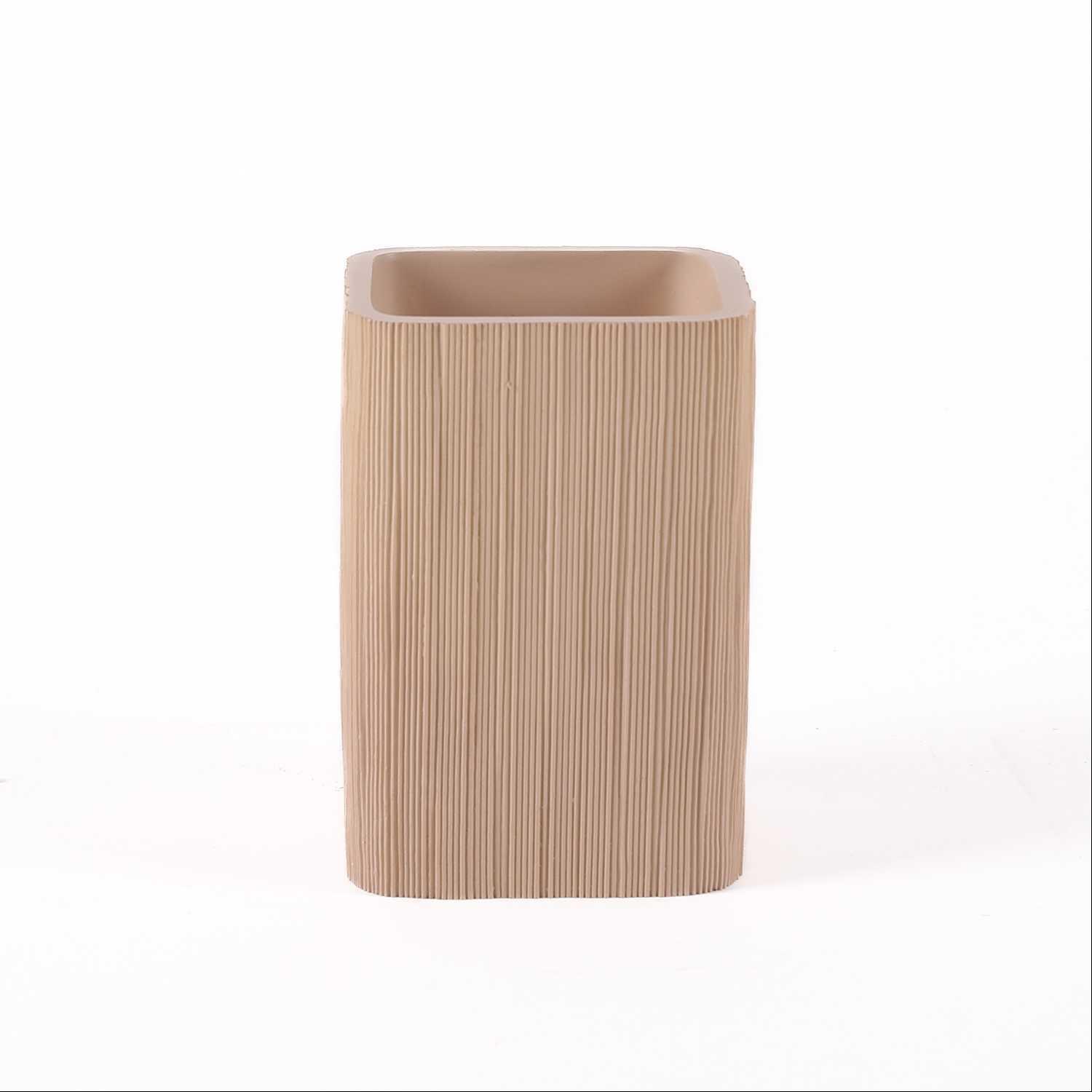 Bath Accessory Set made of stone in Beige colour