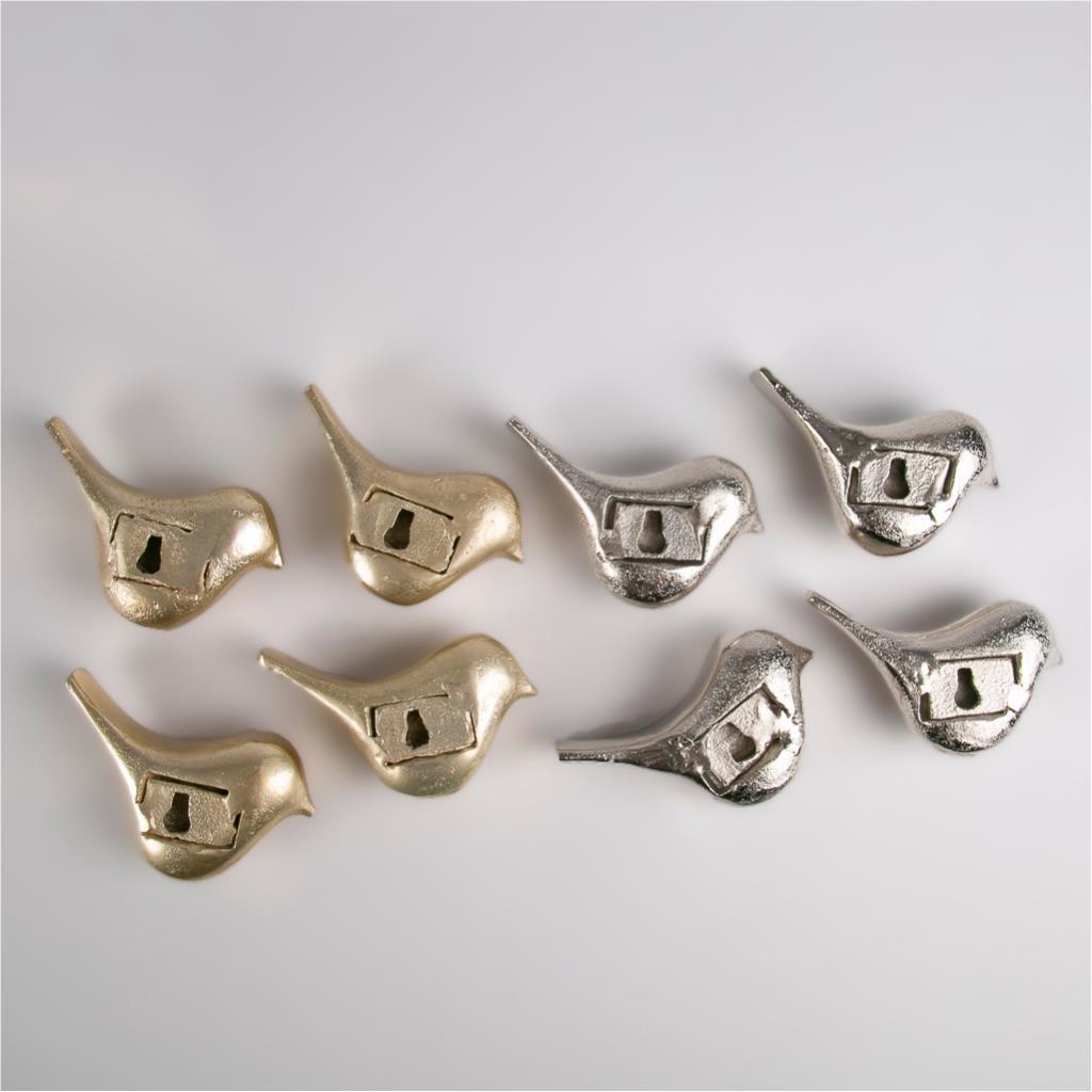Wall birds decoration set of 8